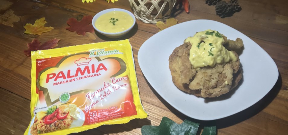 Resep Hidangan Utama - Egg Crispy With Salted Egg Sauce 
