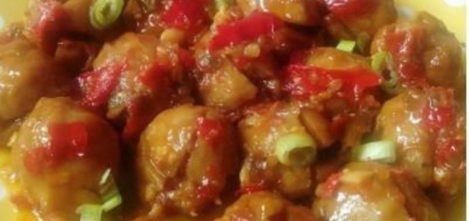 Resep Hidangan Utama - Bakso Goreng Pedas - Palmia I 