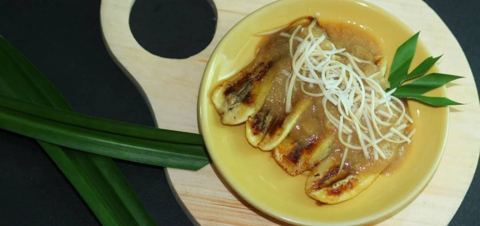 Resep Camilan Pisang Gapit saus Durian Palmia I 