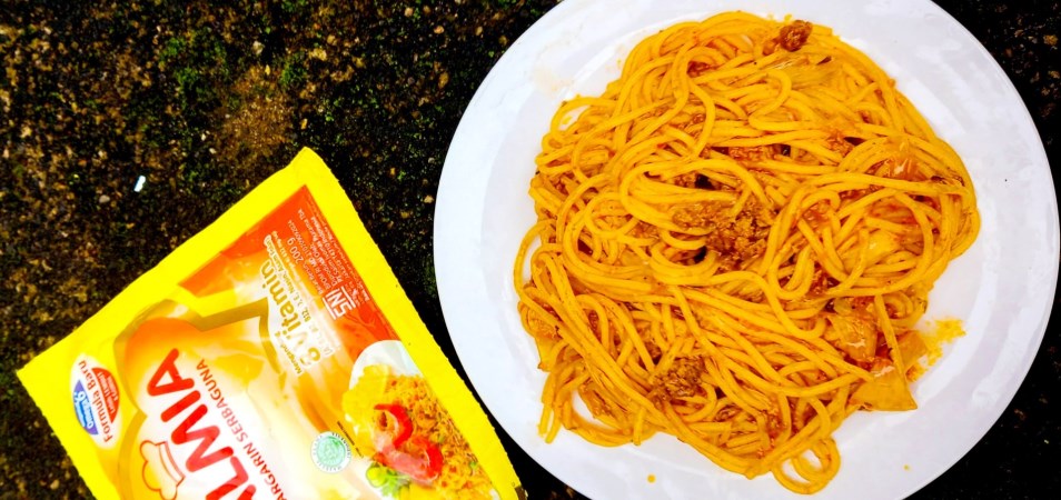 Spaghetti Daging Giling Lado Merah