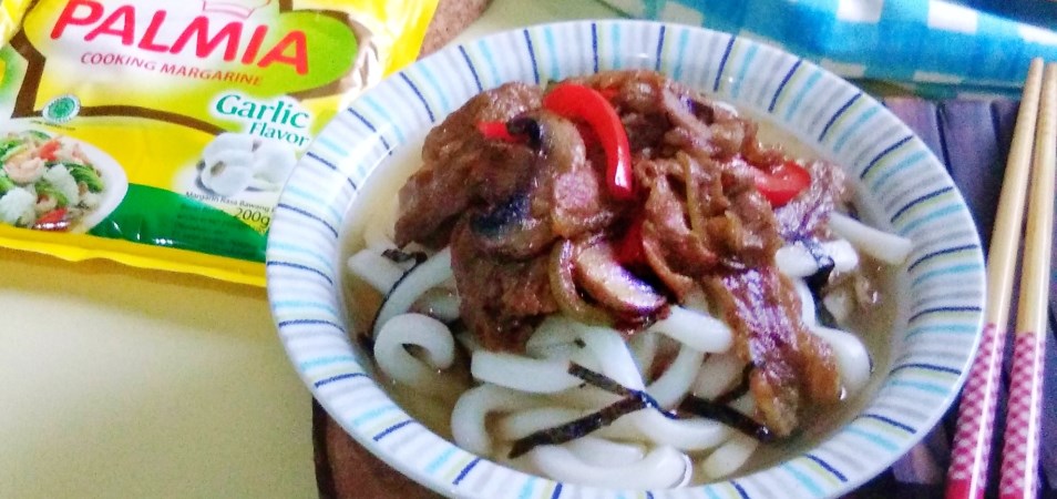 Udon With Beef And Mushroom