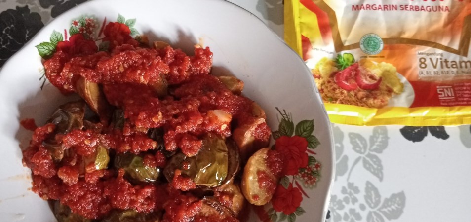 Balado Terong Kampung Jengkol Muda