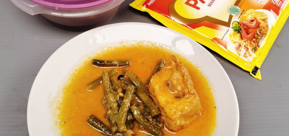 Tahu Kacang Panjang Gulai Pedas