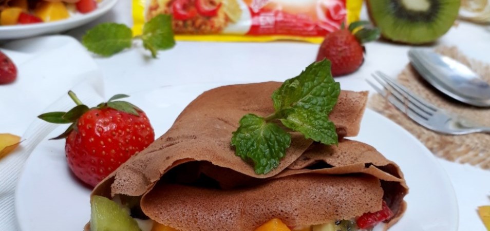 Tropical Chocolate Crepes