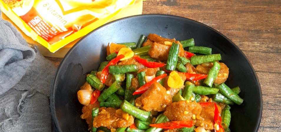 Oseng Kacang Panjang Tempe Gembus