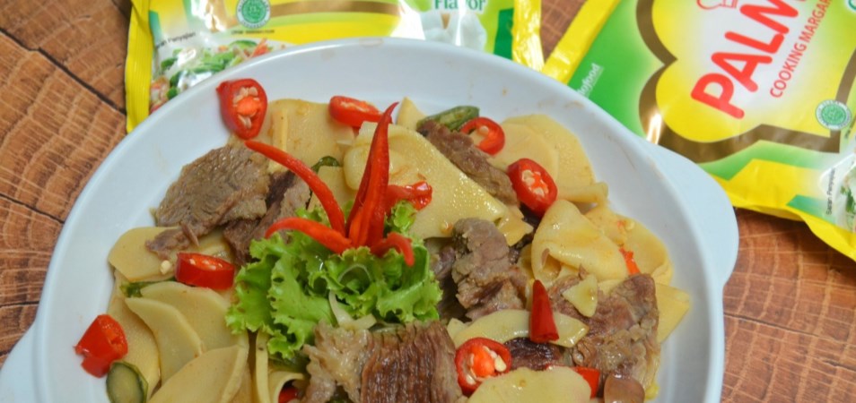 Rebung Tumis Daging Sapi