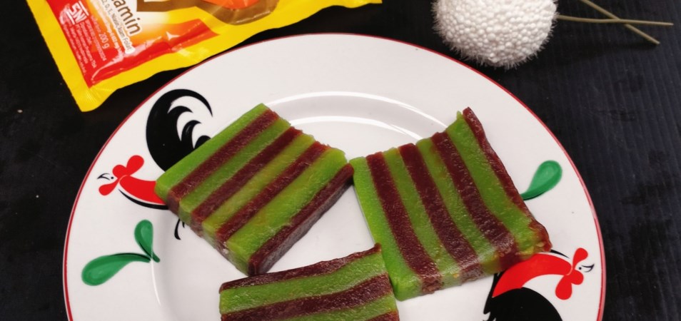 Kue Lapis Cokelat Pandan