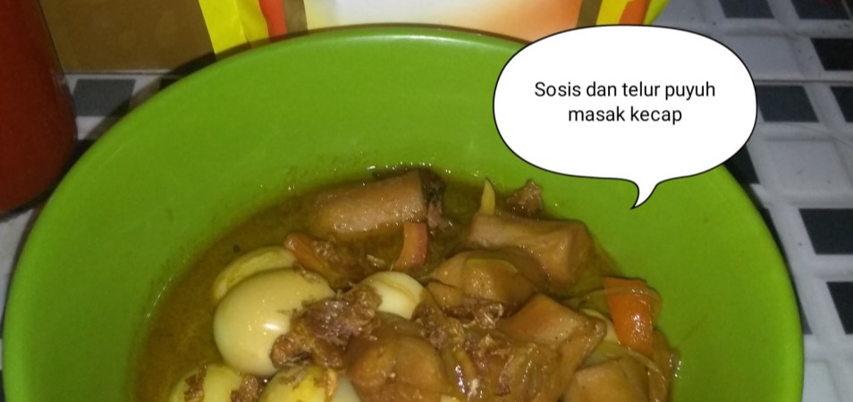 Sosis dan Telur Puyuh Masak Kecap