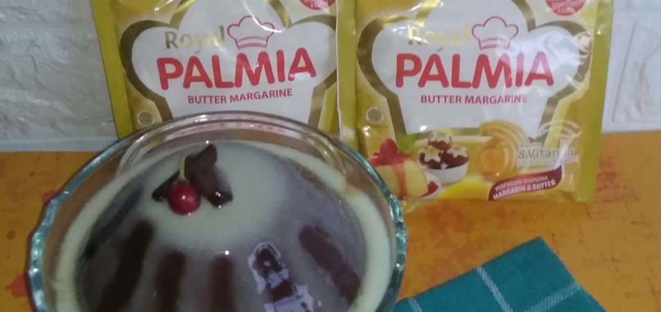 Puding Cokelat Vla Vanila