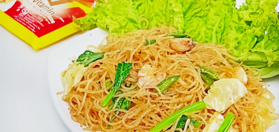 Bihun Goreng Udang Sayuran