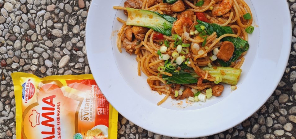 Spaghetti Goreng Pakcoy Dangyam