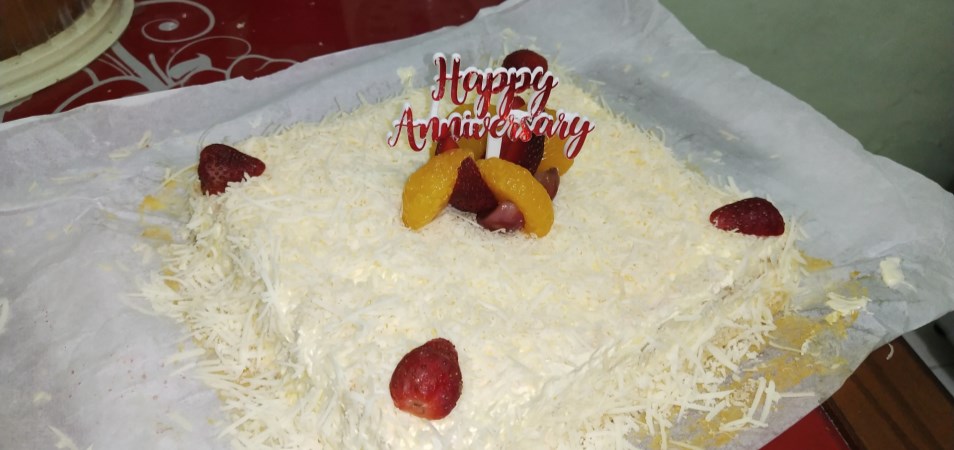 Cheese Vanila Sponge Cake