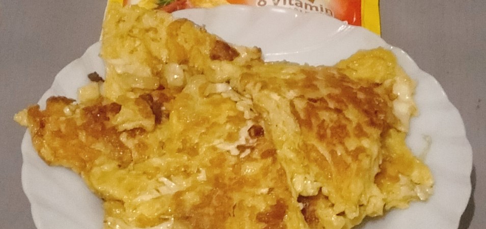 Telur Dadar Kol Udang Kering
