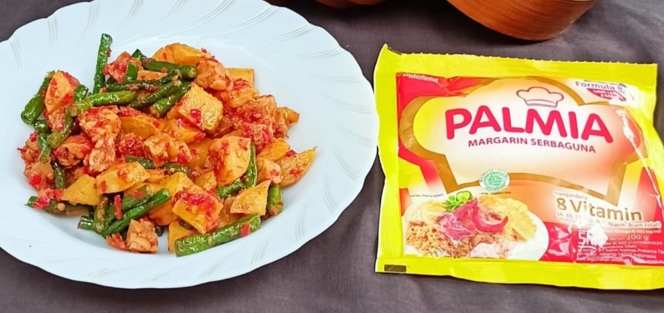 Balado Pedas Kacang Panjang Kentang