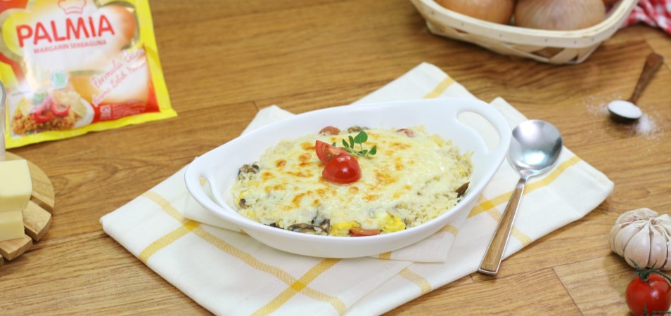 CHEESY BAKED RICE