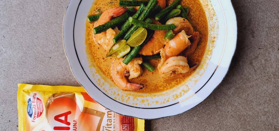 Gulai Pedas Udang Kacang Panjang