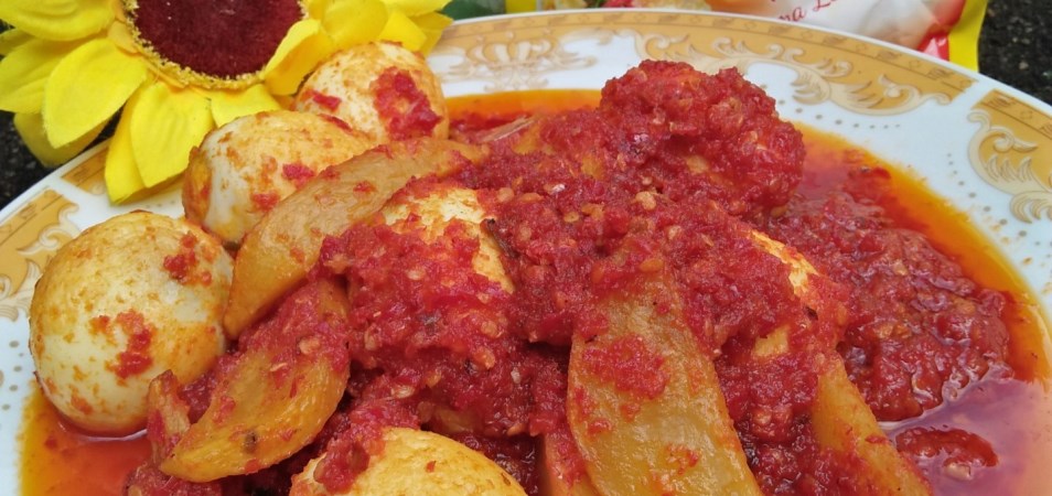 Kentang Telur Sambal