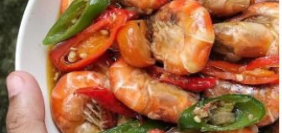 Tumis Udang Pedas