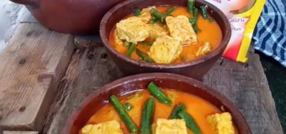 Gulai Tempe Kacang Panjang