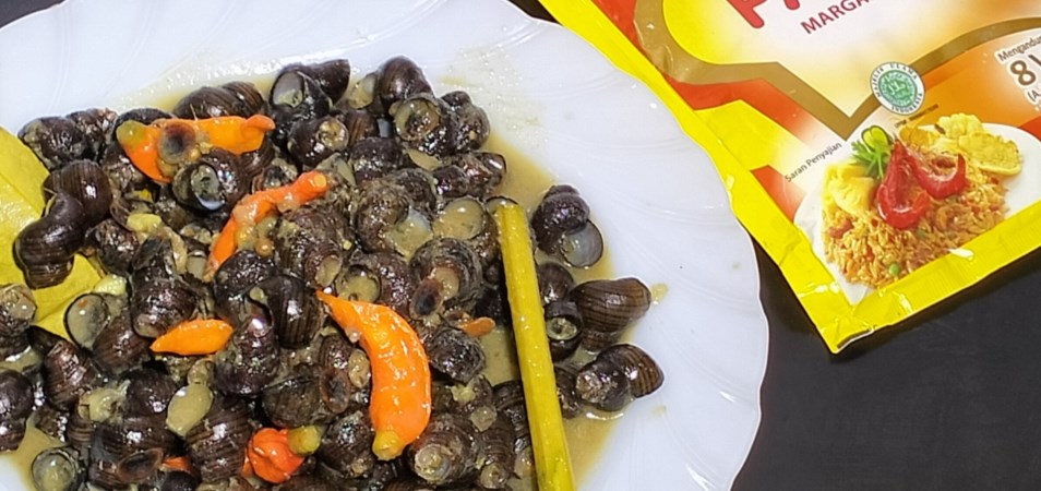 Tutut Masak Santan Pedas Gurih