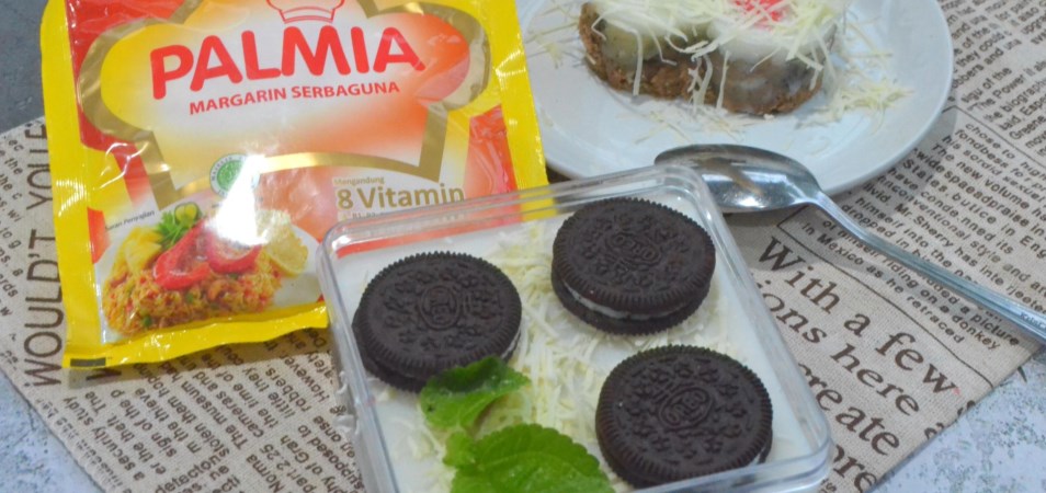 Biskuit Puding Oreo