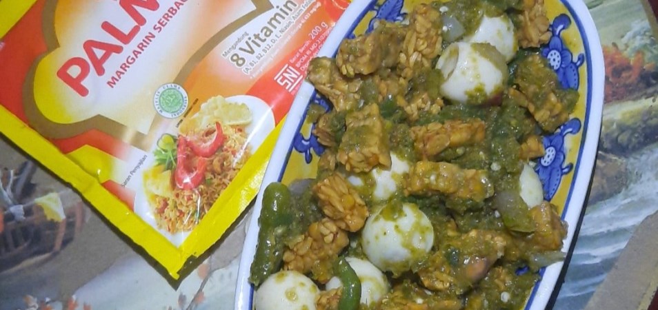 Tempe Telur Puyuh Cabe Ijo