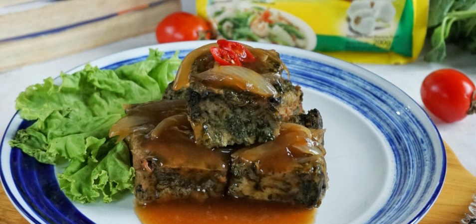 Tofu Bayam Saus Madu