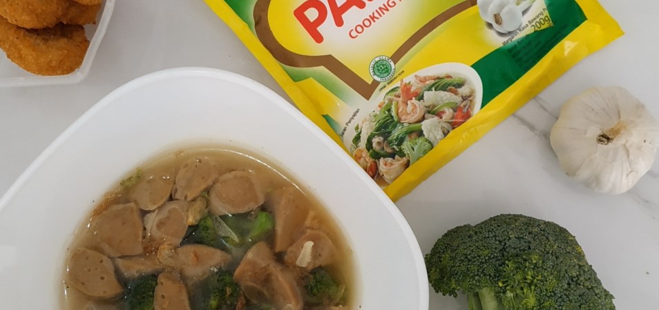 YummyXPalmia resep Brokoli siram Bakso