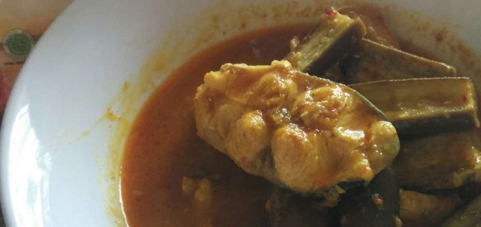 Tempoyak Terong Ikan Patin