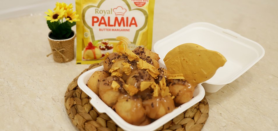 Dalgona Caramel Loukoumades