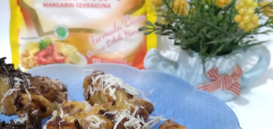 Pisang keju meses coklat