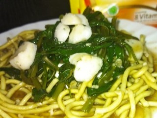 Mie Kangkung Simple