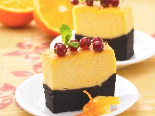 ORANGE BAKED CHEESE CAKE