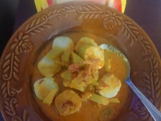 Lontong Gulai Labu Siam