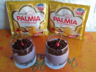 Puding Taro Toping Coklat