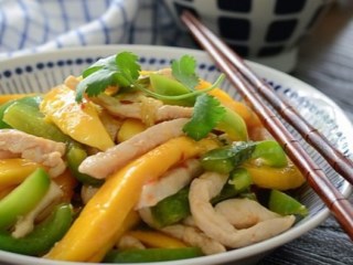 Tumisan Ayam Mangga ala Korea