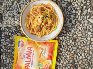 Spaghetti Goreng Udang Saus Tiram