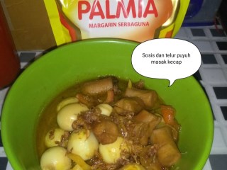 Sosis dan Telur Puyuh Masak Kecap