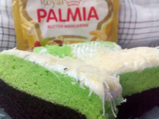 Brownies Kukus Coklat Pandan