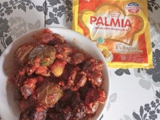 Balado Ati Ampela Campur Terong