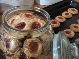 Strawberry Thumbprint Cookies