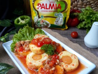 Telur Gulung Isi Saus Ayam Paprika