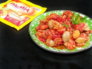 Jengkol Udang Balado Merah