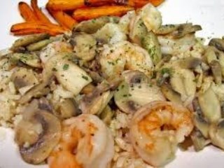 Sauté Shrimp & Mushroom