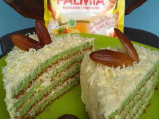 Kurma Pandan Cake