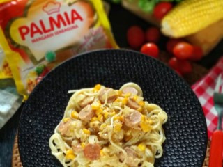 Spageti Sosis Carbonara Palmia