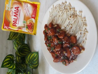 Jamur Enoki Saus Teriyaki