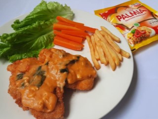 Ayam Katsu Saus Telur Asin