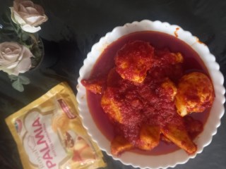 Telur Tahu Segitiga Pedas Menyala