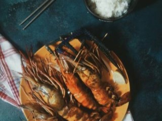 Udang Bakar Saus Madu Mentega